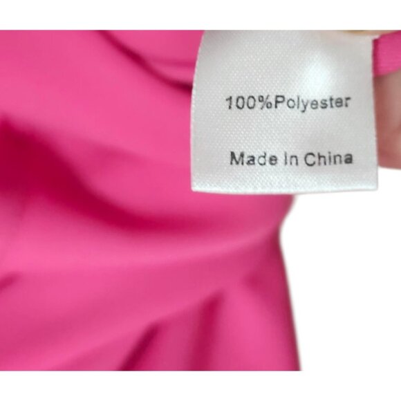 Tuckernuck Hot Pink Feather Jamie Dress Size L - Picture 10 of 16